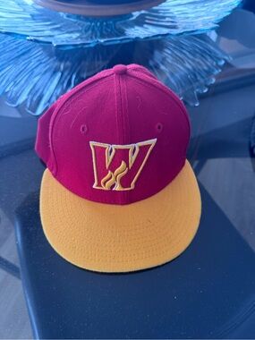 Washington Senators New Era Fitted Burgundy and Gold Baseball Cap 7 1/8